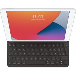 Apple funda con teclado smart keyboard bluetooth para ipad estandar novena octava y septima generacion, ipad air tercera generacion, ipad pro 10.5`` negro [1 de 4]