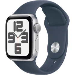 Apple Watch serie SE GPS Caja de aluminio Plata de 40mm con Correa deportiva Azu | MRE13QL/A | 0195949003899 [1 de 4]
