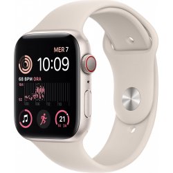 Apple Watch Serie SE GPS + Cellular Caja aluminio Blanco estrella 44mm Correa deportiva Blanco estrella [1 de 3]