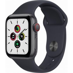 Imagen de Apple Watch Serie SE GPS + Cellular Caja aluminio Gris espacial 40mm Correa deportiva Medianoche