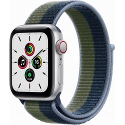 Imagen de Apple Watch Serie SE GPS + Cellular Caja aluminio Plata 40mm Correa deportiva Abismo