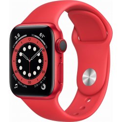 Imagen de Apple Watch Series 6 GPS + Cellular Caja aluminio Rojo 40mm Correa deportiva Roja