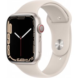 Imagen de Apple Watch Series 7 GPS + Cellular Caja aluminio Blanco estrella 45mm Correa deportiva Blanco estrella