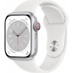 Apple watch series 8 gps + cellular caja aluminio plata 41mm correa deportiva blanco [1 de 3]