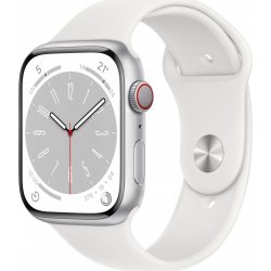 Imagen de Apple Watch Series 8 GPS + Cellular Caja aluminio Plata 45mm Correa deportiva Blanco
