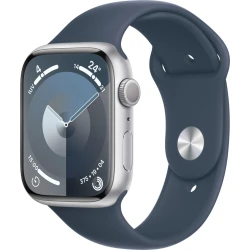 Apple Watch Series 9 GPS Caja de aluminio Plata de 45mm con Correa deportiva Azu | MR9D3QL/A | 0195949031472 [1 de 5]