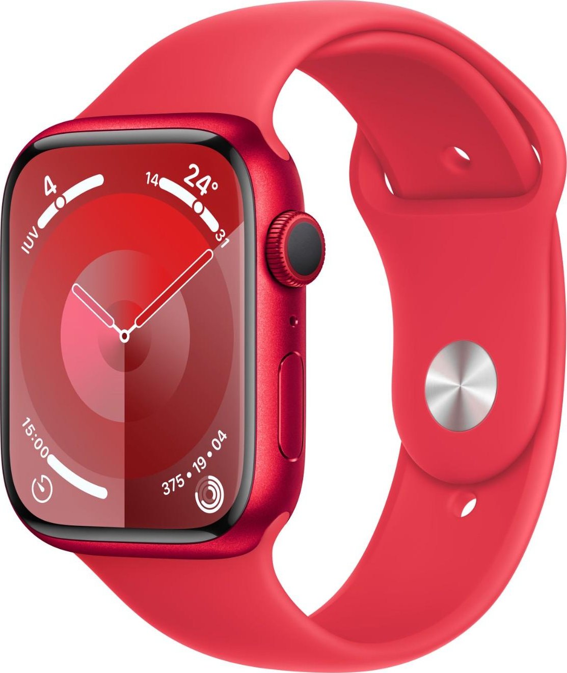 Apple Watch Series 9 GPS Caja de aluminio Rojo de 45mm con Correa deportiva Roja | MRXJ3QL/A | 0195949033230 [1 de 5]