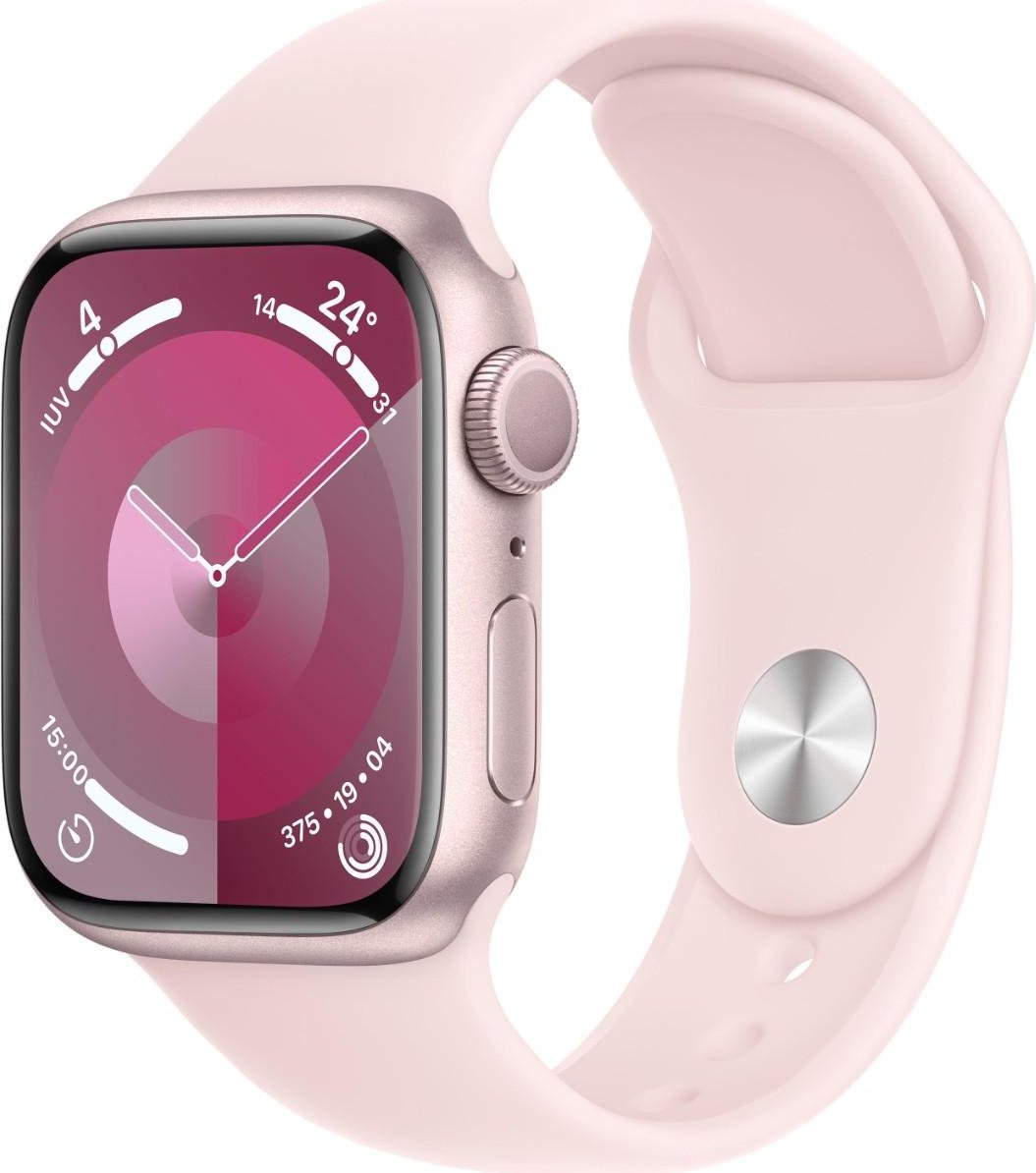 Apple watch series 9 gps caja de aluminio rosa de 41mm con correa deportiva rosa | MR943QL/A | 0195949030598 [1 de 5]