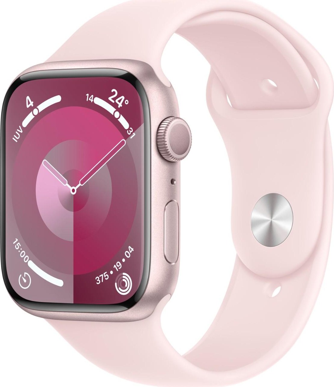 Apple Watch Series 9 GPS Caja de aluminio Rosa de 45mm con Correa deportiva Rosa | MR9G3QL/A | 0195949031809 [1 de 5]