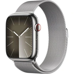 Apple Watch Series 9 GPS + Cellular Caja de acero inoxidable Plata de 45mm con P | MRMQ3QL/A | 0195949025495 [1 de 5]