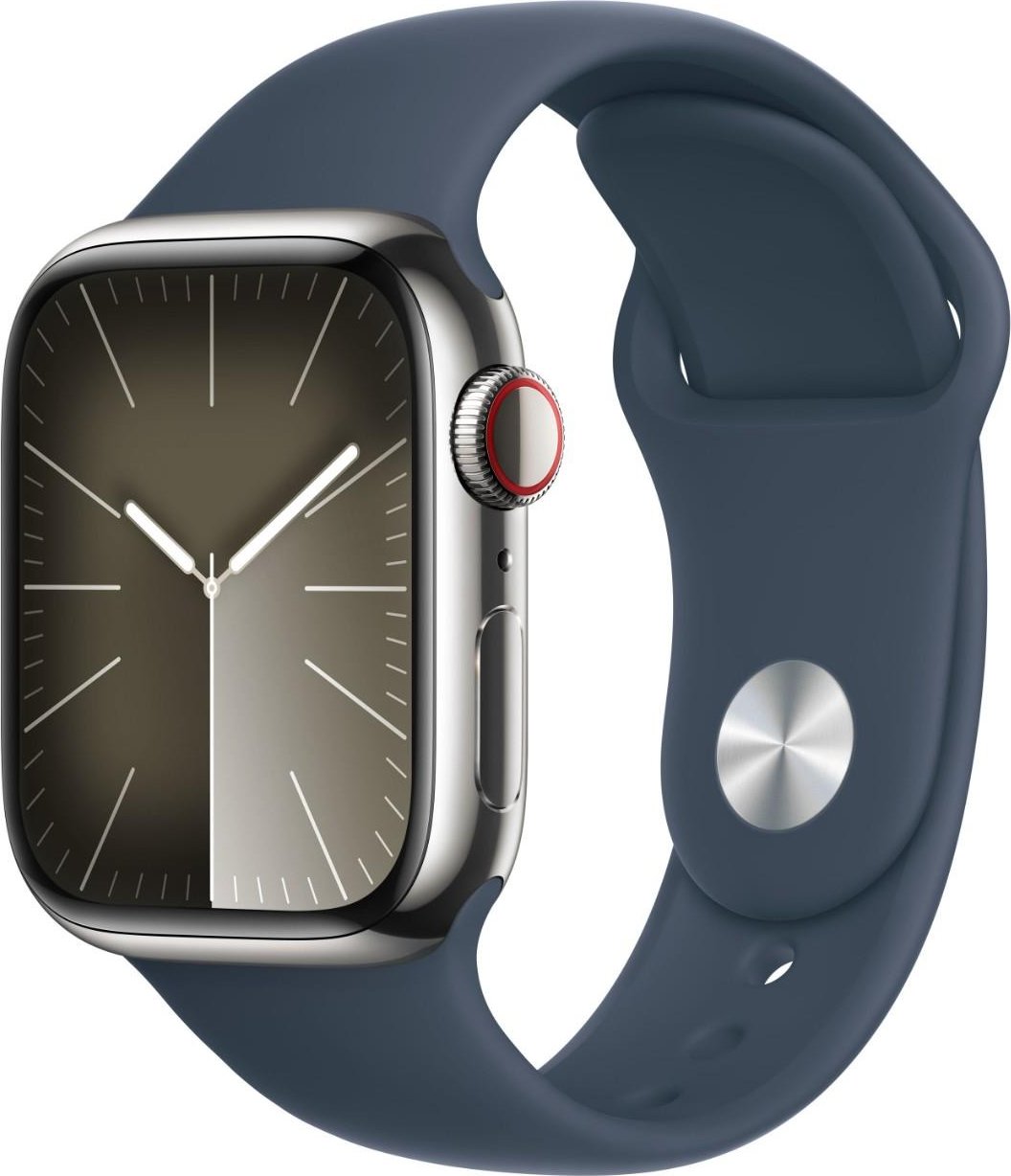 Apple Watch Series 9 GPS + Cellular Caja de acero inoxidable Plata de 41mm con | MRJ33QL/A | 0195949022951 [1 de 5]