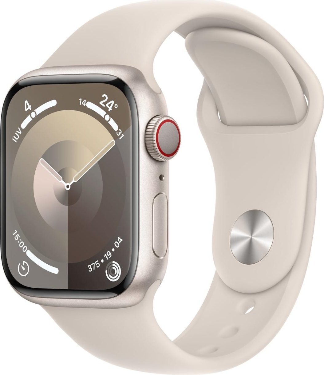 Apple Watch Series 9 GPS + Cellular Caja de aluminio Blanco Estrella de 41mm con | MRHN3QL/A | 0195949021527 [1 de 5]