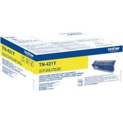 Brother toner tn421y amarillo 1.800 paginas segun iso/iec197 | Hay 5 unidades en almacén | Entrega a domicilio en Canarias en 24/48 horas laborables