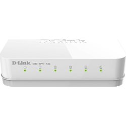 D-link Switch 5 puertos RJ45 10/100/1000Mbps Sobremesa | GO-SW-5G | Hay 6 unidades en almacén | Entrega a domicilio en Canarias en 24/48 horas laborables