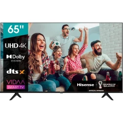 Hisense Televisor 65`` UHD 4K Resolucion 3840x2160 60Hz Smart tv Sintonizadores DVB-T2 T CS2 3xHDMI  | 65A6BG | 6942147476376