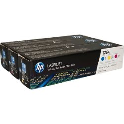 Hp Toner 126A Pack Ahorro 3 colores (Amarillo, Cian y Magent | CF341A