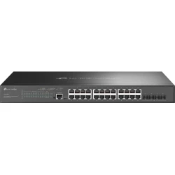 Tp-link Switch 28 puertos RJ45 10/100/1000Mbps semigestionable Jetstream con 24 puertos PoE+ (384w) y 4 puertos Sfp Gigabit montaje en Rack y sobremesa más grande - envio gratis en Canarias Tp-link Switch 28 puertos RJ45 10/100/1000Mbps semigestionable Jetstream con 24 | SG3428MP