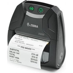 Zebra Impresora de etiquetas termica directa DT ZQ320 Ancho impresion 72mm Bluetooth Negro | ZQ32-A0E02TE-00 | 4053199514380