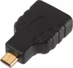 Adaptador AISENS HDMI/M a MicroHDMI/H Negro (A121-0125) | Hay 2 unidades en almacén | Entrega a domicilio en Canarias en 24/48 horas laborables