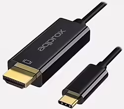 Adaptador Approx Usb-c M A Hdmi M 12cm Negro (APPC52) | 8435099531548 | 13,00 euros