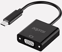 Adaptador Approx Usb-c M A Vga H 13cm Negro (APPC50) | 8435099531524 | 8,60 euros