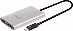 Adaptador Club 3d Thunderbolt 3 A 2xdp Plata (CSV-1577) | 8719214470722 | 93,40 euros