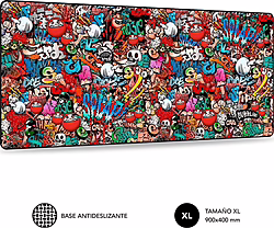 Alfombrilla Subblim Graffiti Xl 900x400x3mm (01PUW02) | SUB-MP-01PUW02 | 8436586741419