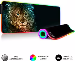 Alfombrilla Subblim Lion Xl Led Rgb (SUBMP-02RGB10) | 8436586742218