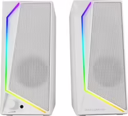 Altavoces Mars Gaming 2.0 15w Rgb 3.5mm Blancos (MS72W) | 13,99 euros