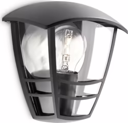 Aplique Mural Philips Creek 60w Negro (915002790302) | 18,80 euros