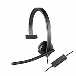 Auricular+micro Logitech H570e Usb Negros (981-000571) | 5099206053298 | 44,00 euros