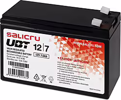 Batería para S.A.I. SALICRU UBT 12V 7.0Ah (013BS000007) Batería para S.A.I. SALICRU UBT 12V 7.0Ah (013BS000007) | 013BS-07 | 8436035921874 | Hay 2 unidades en almacén | Entrega a domicilio en Canarias en 24/48 horas laborables
