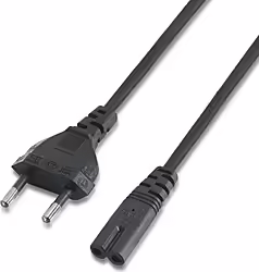 Cable Aisens Cee7 M A C7 H 1.5m Negro (A132-0173) | 8436574701722 | 1,99 euros