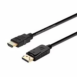 Cable Aisens Dp M A Hdmi M 2m Negro (A125-0364) | 8436574703719 | 9,99 euros