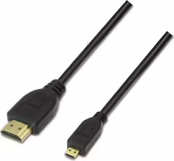 Cable AISENS HDMI/M a MicroHDMI/M 1.8m Negro(A119-0117) | Hay 6 unidades en almacén