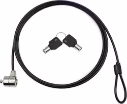 Cable Seguridad NILOX con doble llave 1.8m (NXSC001) | Hay 10 unidades en almacén | Entrega a domicilio en Canarias en 24/48 horas laborables