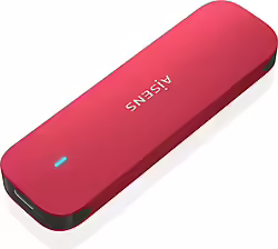 Caja Ssd Aisens M.2 Usb-c 3.1 Rojo (ASM2-027RED) | 8436574709711 | 13,00 euros