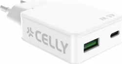 Cargador Celly Slim 45w 1usb-a 1usb-c (SLIMTC1C1A45WWH) | 20,15 euros