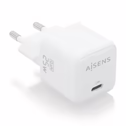 Cargador Pared Aisens Gan 25w Usb-c (ASCH-25W1P012-W) | 8436574709483 | 5,30 euros