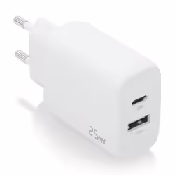 Cargador Pared Aisens Usb-c Usb-a 25w Blanco(A110-0758) | 8436574709599 | 5,50 euros