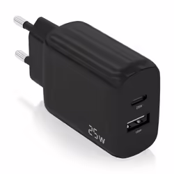Cargador Pared Aisens Usb-c Usb-a 25w Negro (A110-0759) | 8436574709605 | 5,55 euros