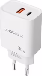 Cargador Pared Nanocable Usb-a C 30w Blanco(10.10.2011)