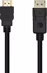 Cable Aisens Dp M A Hdmi M 3m Negro (A125-0460) | 8436574705133 | 10,99 euros