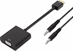 Cable Aisens Hdmi A M A Vga H+3.5mm H Negro (A122-0126) | 8436574701258 | 7,99 euros