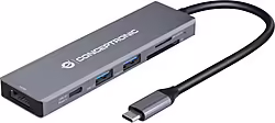 Dock Conceptronic 6en1 Usb-c A Hdmi Usb Sd Tf (DONN23G) | 4015867234075 | 34,00 euros