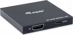 Splitter EQUIP 4K UHD 3D 2xHDMI Out Negro (EQ332715) | Hay 1 unidades en almacén | Entrega a domicilio en Canarias en 24/48 horas laborables
