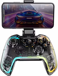 Gamepad Mars Gaming Rgb Bluetooth Transparente (MGPBT2)