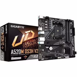 Gigabyte A520m Ds3h V2:(AM4) 4DDR4 HDMI DVI-D DP mATX | 9MA52M3H2-00-10 | 63,20 euros