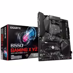Gigabyte B550 Gaming X V2:(AM4) 4DDR4 DVI HDMI RJ45 ATX | GAB55GMX2-00-G | 111,85 euros