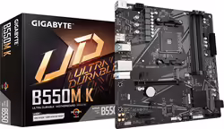 Gigabyte B550m K:(AM4) 4DDR4 HDMI DP RJ45 mATX | 9MB55MK-00-10